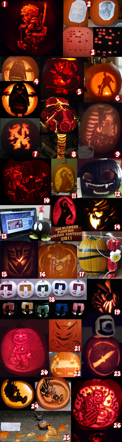 Halolz 2011 Halolzween Pumpkin Carving Contest Entries Page 1